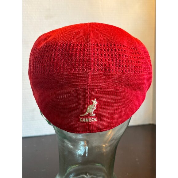 Kangol Tropic 504 Ventair Cap Large Red Lightweight Breathable Knit Stylish Hat - Picture 3 of 15